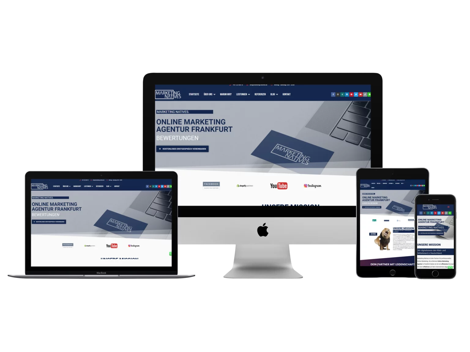 Mockup Webseiten Geräte