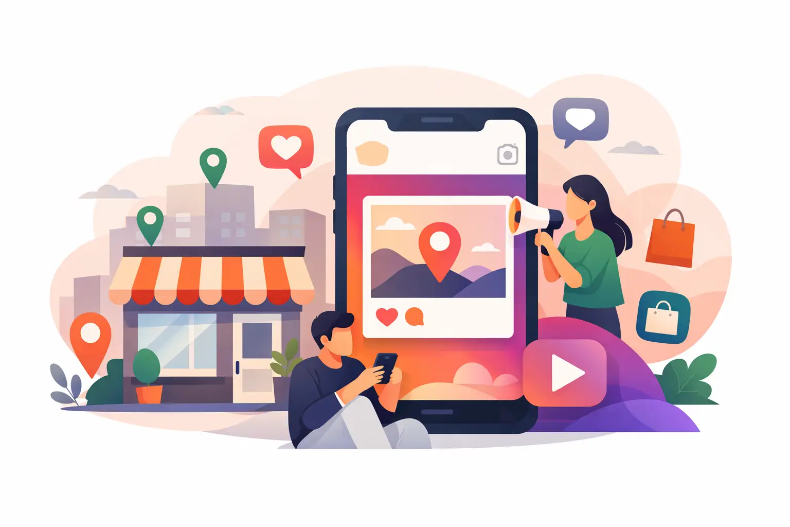 Instagram-Inhalte für lokale Unternehmen