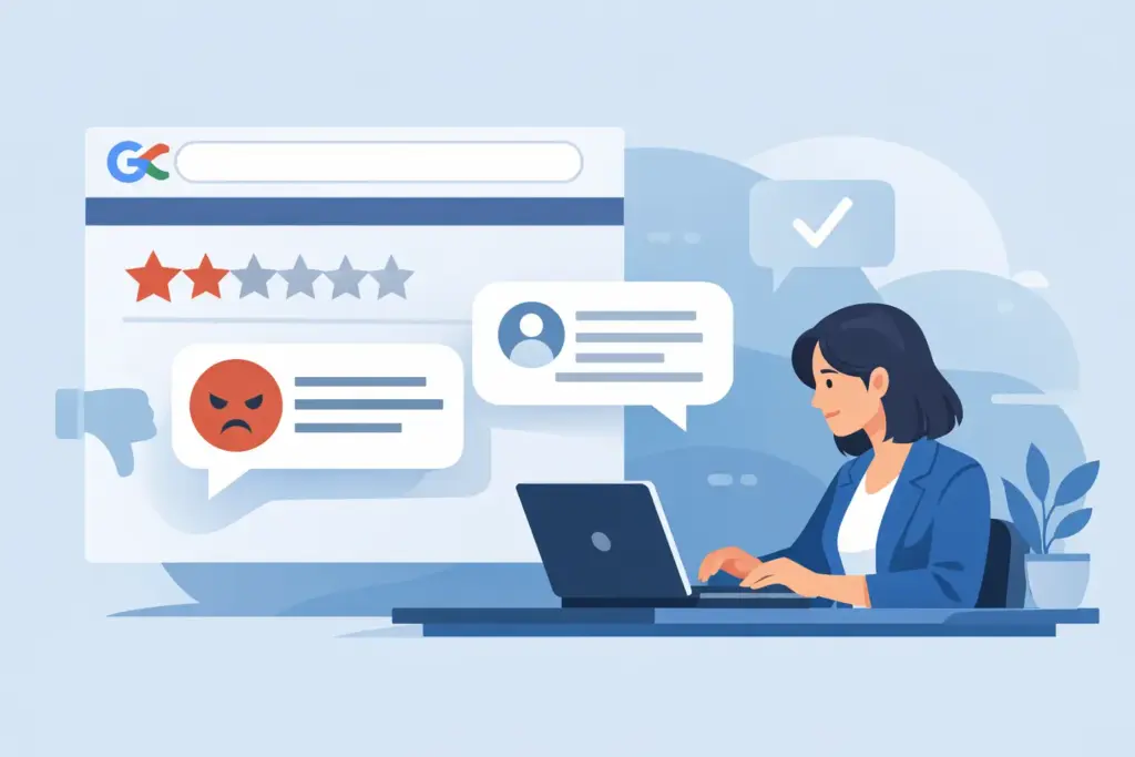 Negative Google-Bewertung professionell beantworten