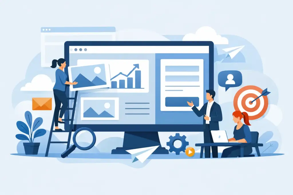 Webdesign für kleine Unternehmen, das Anfragen bringt